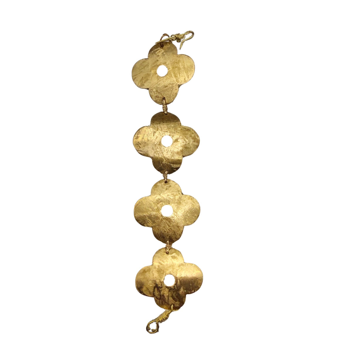 Golden Clover Link Bracelet