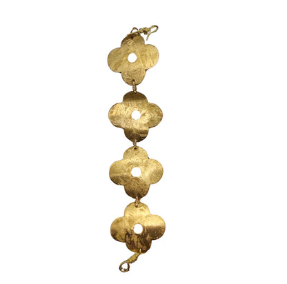 Golden Clover Link Bracelet